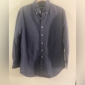 Ralph Lauren   Blue Checked Mens Classic Fit  Size 16 32/33